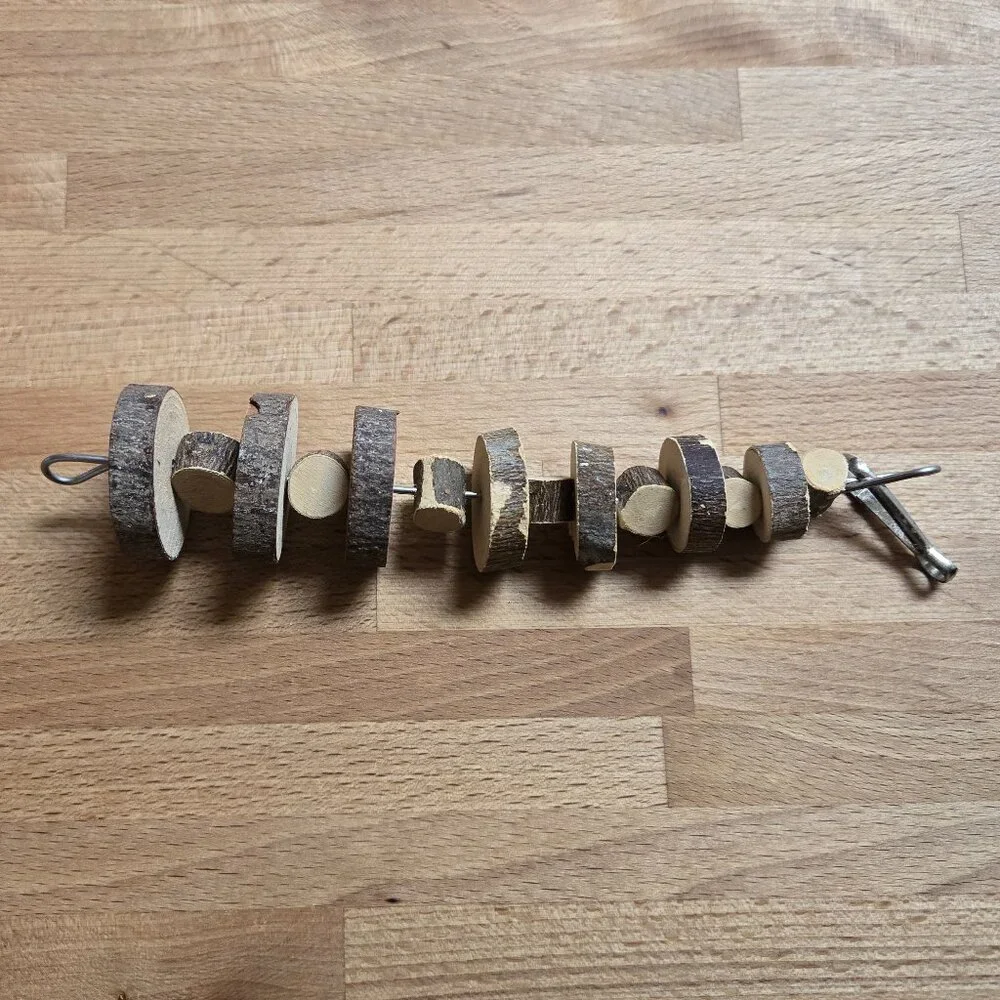 Natural Wood Branch Perch and Chew Toy Accessories NWOT